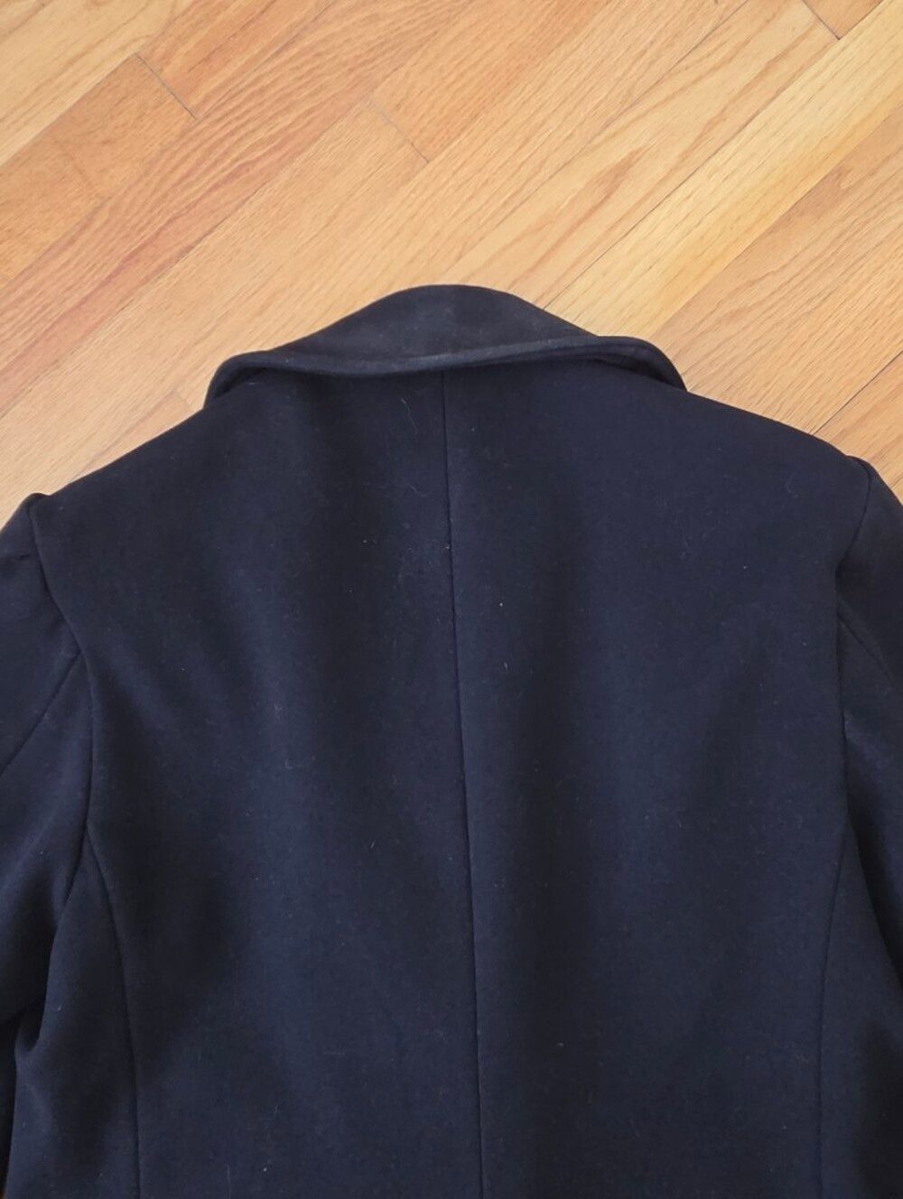 Vintage 1950s US Navy Peacoat Naval Clothing Depot Wool Double Breasted Coat S/S - Picture 10 of 15